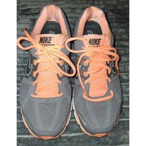 Nike Air Pegasus+ 28 Running Shoes Gray Peach Orange 443802-008 Women Size 10.5